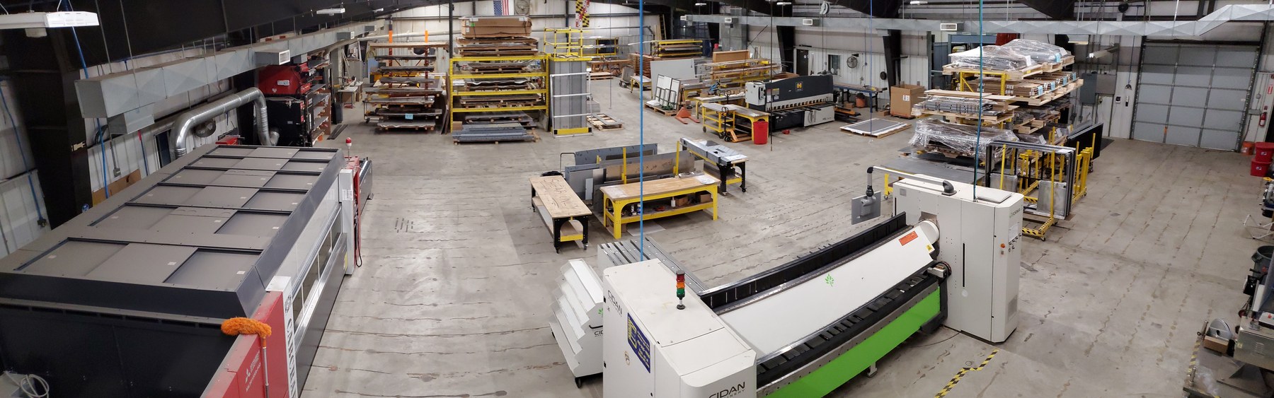 The CabCraft production floor in Stevensville, Maryland