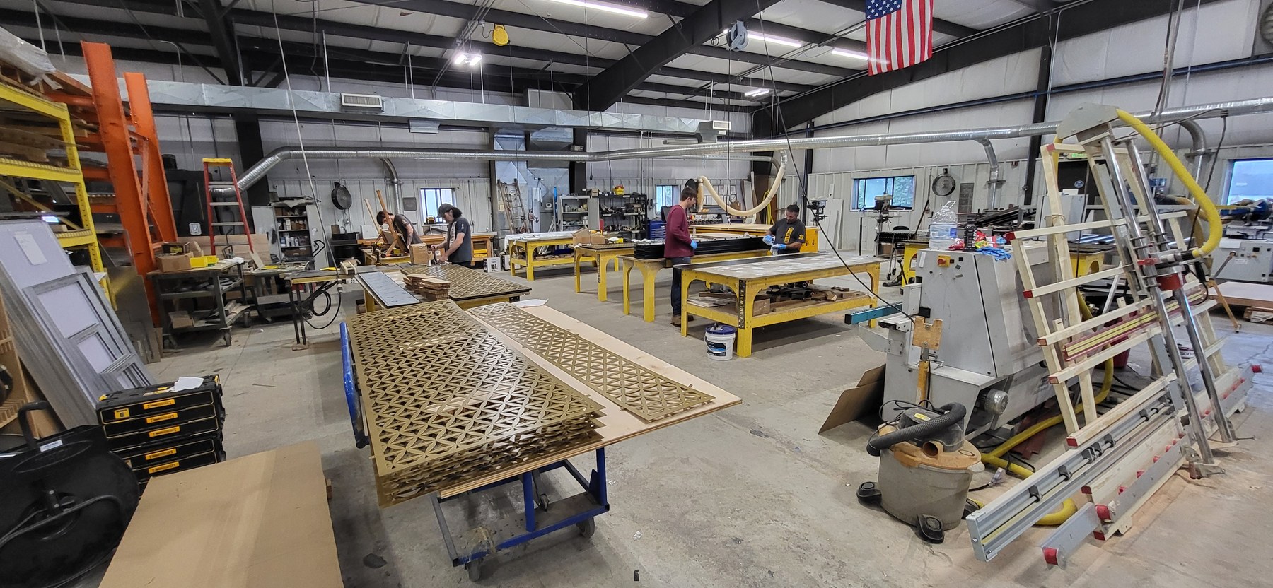The CabCraft fabrication floor in Stevensville, Maryland
